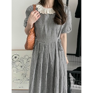  Women's Vintage Mid-length Prairie Style Dress